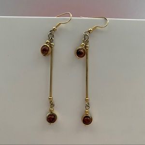 NWOT Macy's Gold Drop Earrings